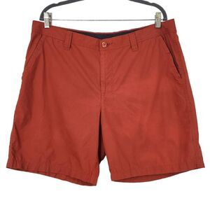 Columbia Orange Flat Front Shorts Size 38 Rust Orange Columbia Preppy Shorts